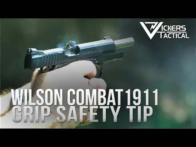 wilson combat 1911 grip safety training tip